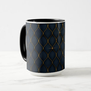 Luxurious background with golden shapes Mug
