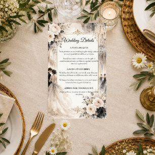 Luxurious Ballroom Romance Wedding  Enclosure Card