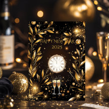 Luxurious Black and Gold New Year Eve Countdown