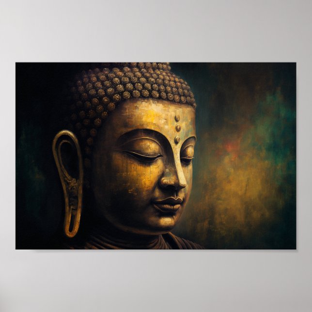 Luxurious Buddha Portrait  Poster (Front)