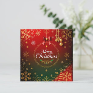 Luxurious Christmas Elegance Holiday Card