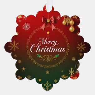 Luxurious Christmas Elegance Tree Decoration Card