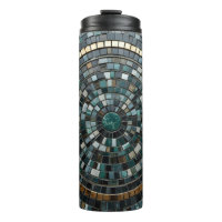 Luxurious Circular Mosaic Wall Macro
