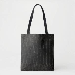 Luxurious crocodile leather: textile texture. tote bag