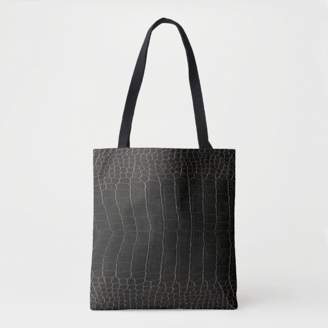 Luxurious crocodile leather: textile texture. tote bag (Front)