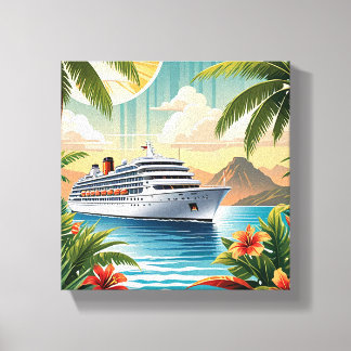 Luxurious Cruise Ship  Canvas Print