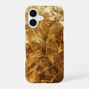 Luxurious Crumpled Gold Foil iPhone Case
