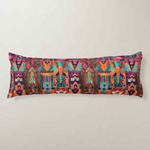 Luxurious Cyan "Legacy of the Sun Empire" Comfort Body Cushion