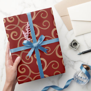 Luxurious Damask Pattern Wrapping Paper