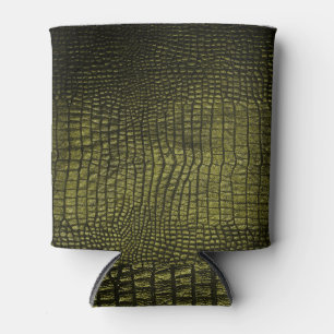 Luxurious dark crocodile skin texture. can cooler