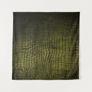 Luxurious dark crocodile skin texture. tapestry