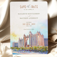 Luxurious Dubai Atlantis The Palm Save the Date