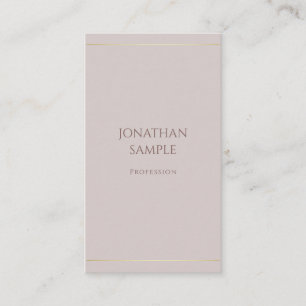 Luxurious Elegant Minimalist Modern Template Top Business Card