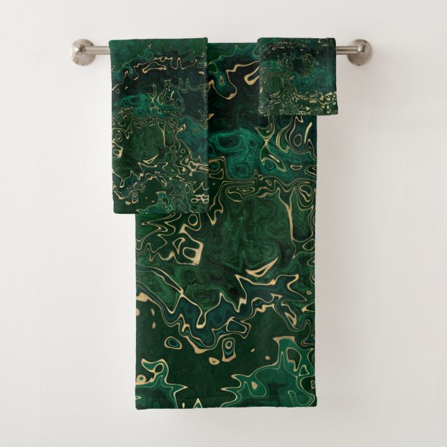 LUXURIOUS EMERALD GREEN 2 TOWEL SET (Insitu)