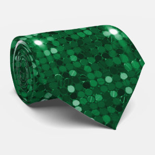 Luxurious Emerald Sparkle Neck Tie 