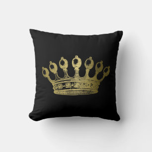 Luxurious Esoteric Gold Crown Cushion