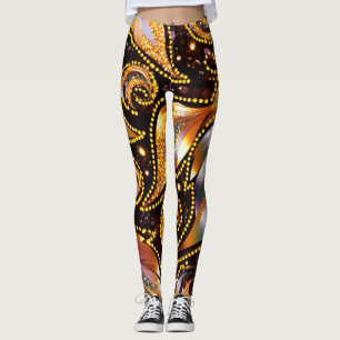 Luxurious Feathers Abstract  Leggings
