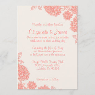 Luxurious Floral Wedding Invitations