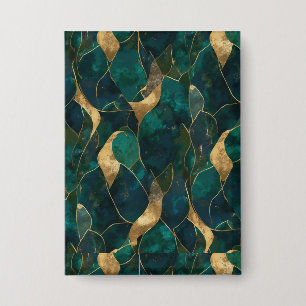Luxurious Geometric Abstract Button