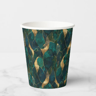 Luxurious Geometric Abstract Paper Cups