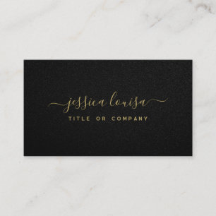Luxurious Gold & Black  Business Card