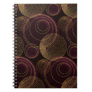 Luxurious Gold Geometric Print Notebook