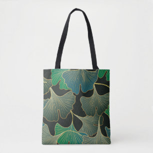 Luxurious gold Ginkgo, vintage art. Tote Bag