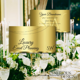 Luxurious Gold Glamourous with Initials Stylish Business Card