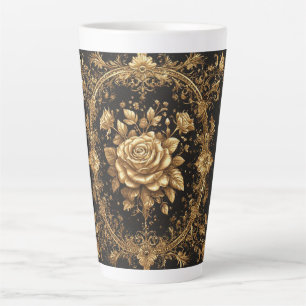 Luxurious Gold Rose Latte Mug