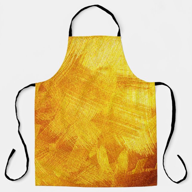 Luxurious golden texture, abstract background. apron (Front)