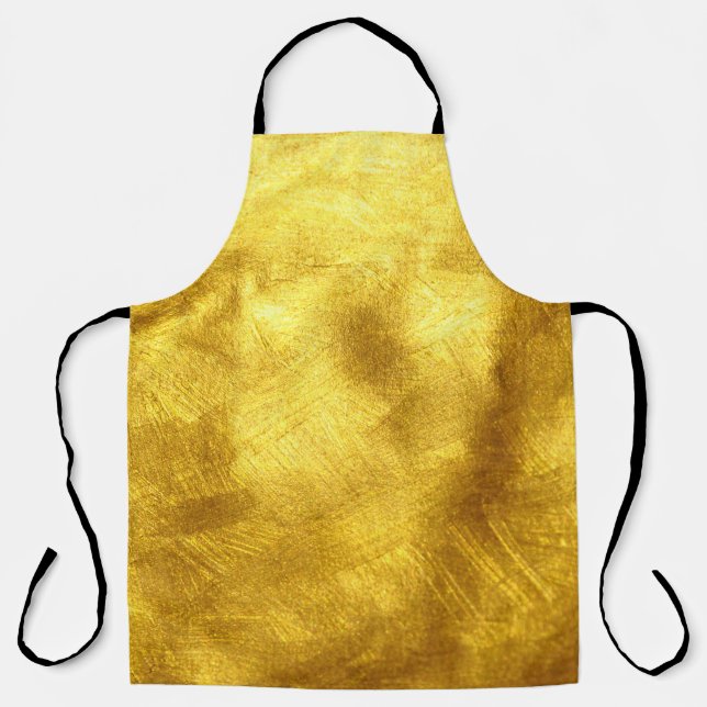 Luxurious Golden Texture Design Apron (Front)