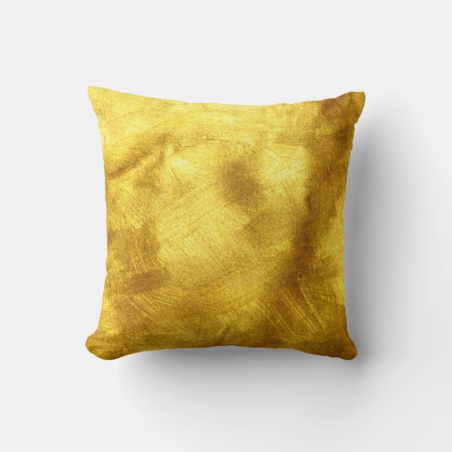 Luxurious Golden Texture Design Cushion (Front)