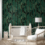 Luxurious Green and Gold Art Deco Pattern Wallpaper<br><div class="desc">Luxurious Green and Gold Art Deco Pattern</div>