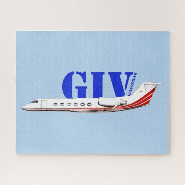 Luxurious Gulfstream IV Private Jet  Jigsaw Puzzle (Horizontal)