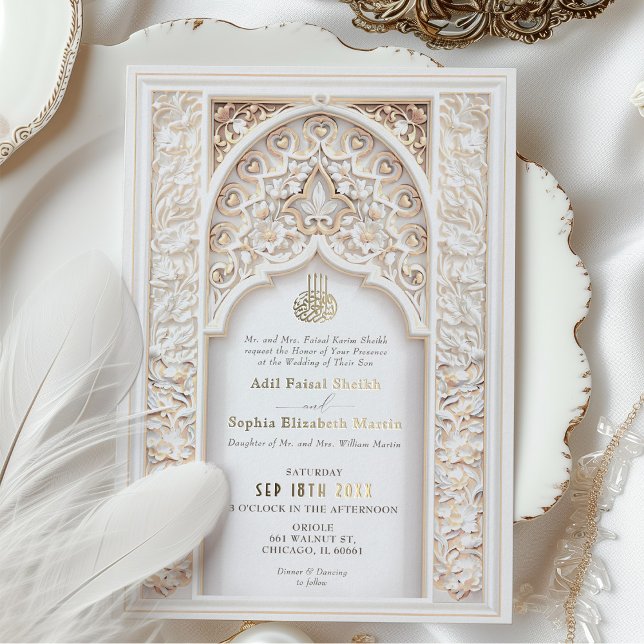 Luxurious Islamic-Inspired Wedding Gold Foil (Creator Uploaded)