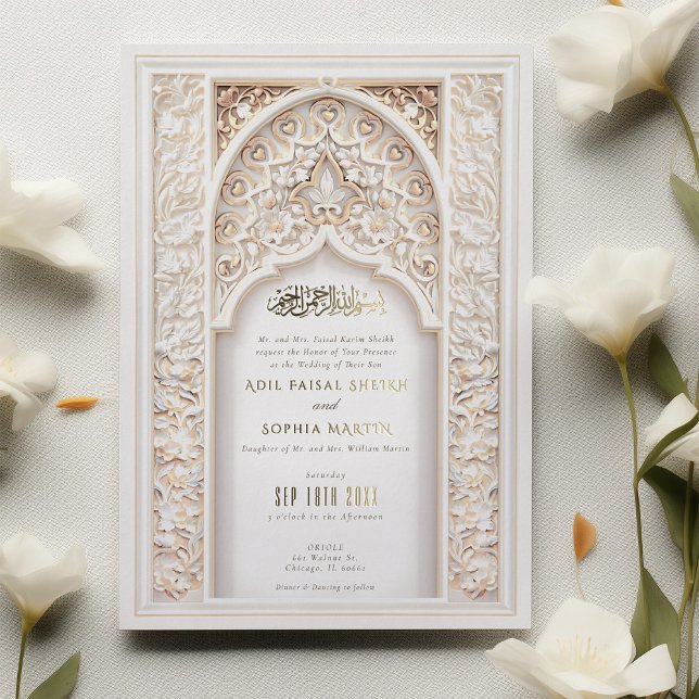 Luxurious Islamic Wedding Intricate Gold Ivory (Creator Uploaded)