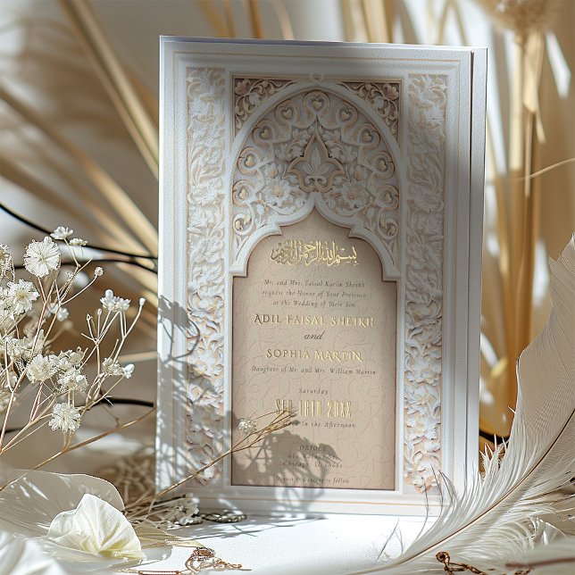 Luxurious Islamic Wedding Intricate Gold Ivory (Creator Uploaded)