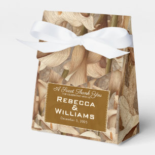 Luxurious Ivory Calla Lilies Themed Traditional  Favour Box