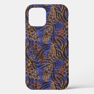 Luxurious Leopard and Zebra Print Pattern iPhone 12 Pro Case