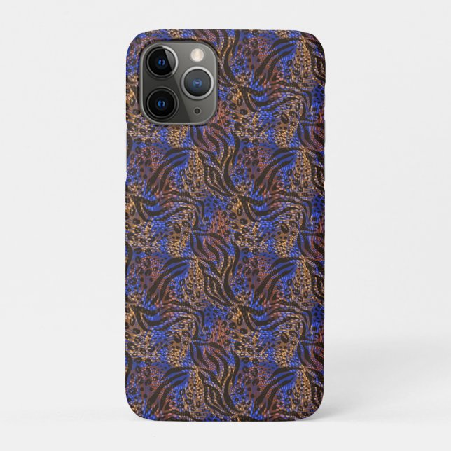 Luxurious Leopard and Zebra Print Pattern Case-Mate iPhone Case (Back)