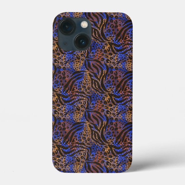 Luxurious Leopard and Zebra Print Pattern Case-Mate iPhone Case (Back)