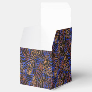 Luxurious Leopard and Zebra Print Pattern Favour Box
