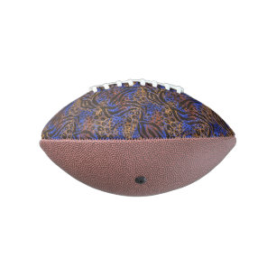 Luxurious Leopard and Zebra Print Pattern Football