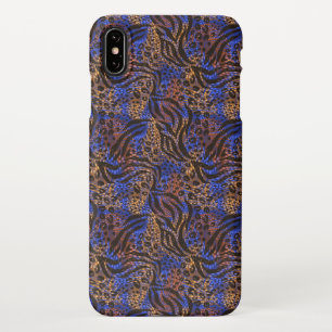 Luxurious Leopard and Zebra Print Pattern iPhone XS Max Case