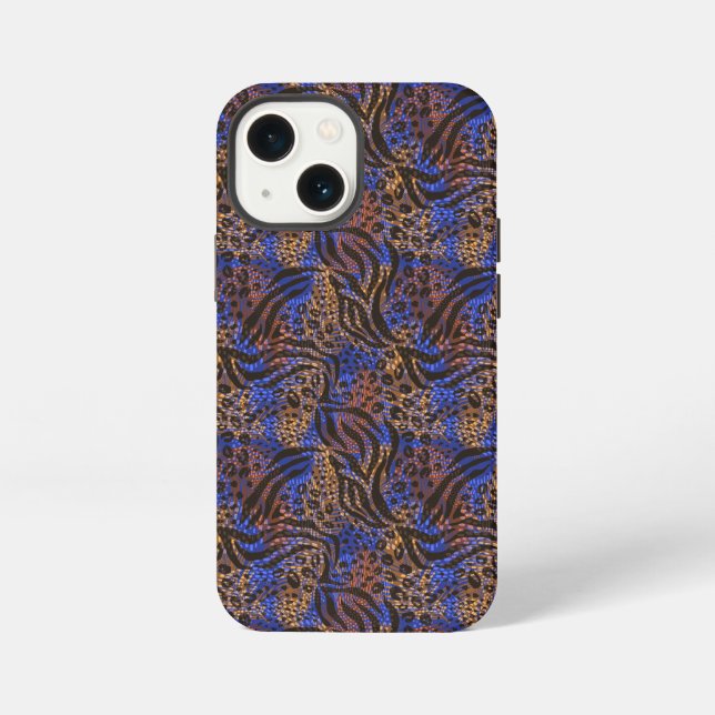 Luxurious Leopard and Zebra Print Pattern iPhone Case (Back)