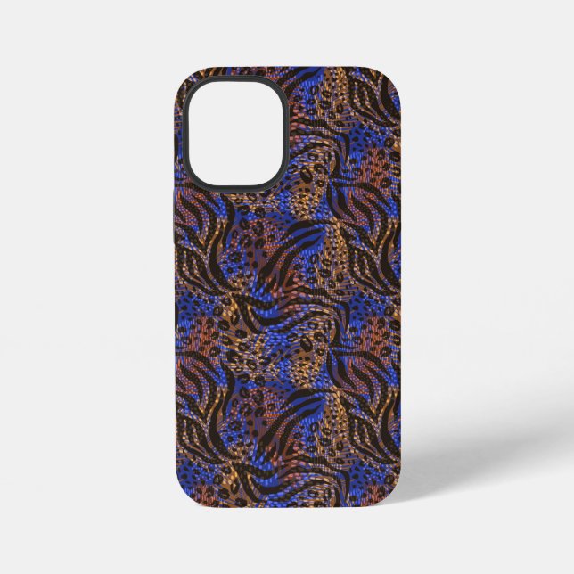 Luxurious Leopard and Zebra Print Pattern iPhone Case (Back)