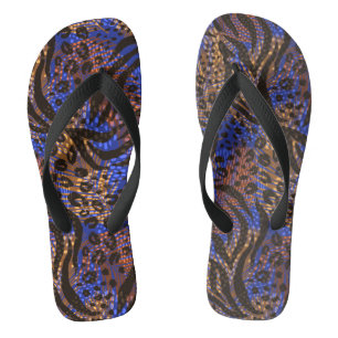 Luxurious Leopard and Zebra Print Pattern Jandals