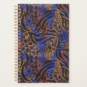 Luxurious Leopard and Zebra Print Pattern Planner