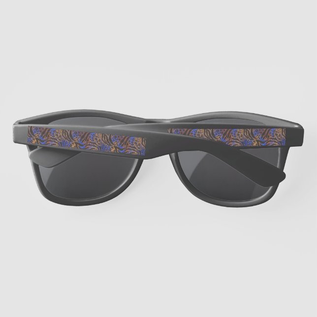 Luxurious Leopard and Zebra Print Pattern Sunglasses (Back)