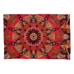 Luxurious mandala seamless, starry floral. pillowcase